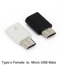 2pcs USB-C Type-c Female to Micro USB Male Adapter Converter Connector M&E