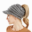 Gray Spring Winter Female Ball Cap Winter Hat for Women Girl X3Y5