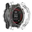 2pieces Smart Watch Silica Gel Protective Case Clear For garmin fenix 5X