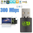600Mbps 2.4-5ghz USB Dual Band Wireless Adapter WiFi Dongle 802.11 AC Laptop PC.