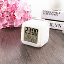 7 Color LED Change Digital Glowing Alarm Clock Night For Bedro Child New Li K9D2