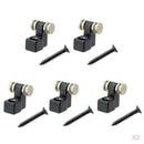 Set Of 10 Electric Guitar Roller String Trees Retainer With Screws Black