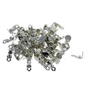 100pcs Flat Ear Clips Clips Earrings Jewelry