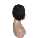 Short Black Box Braid Lace Front Wigs With Baby Hair Synthetic Bob Braid Wig