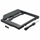 9.0mm Universal SATA 2nd HDD SSD Hard Drive Caddy For CD/DVD-ROM NEW Optica J0U5