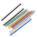 40-pin Connector Single Row Pin Header 2.54 mm 12 pieces multi-colored K4O5