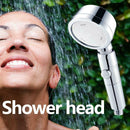 Handheld Shower Head High Pressure 3 Mode Filtered Pressurize Spray Nozzle