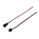 10 Pairs JST SM 3 Pin Male Female Plug Connector Cable For WS2811 LED Lamp Strip