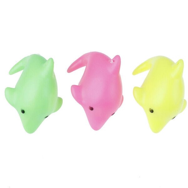 Baby Water Flashing Floating Dolphins Kids Beach Play Toys For BathroomBX