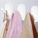 Adhesive Hooks,Heavy Duty Wall Hooks,Towel Hooks for Bathrooms 6 Value Pack