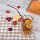 Stainless Steel Straws Colorful, Reusable Straws Multicolour 8.5inch Set of K6L9
