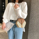 Straw Tassel Beach Woven Women Bags Hexagon Summer Chain Knitting Shoulder