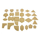 54Pcs Acrylic Quilting Templates Sewing Stencils Patchwork Ruler Sewing Too R3N9