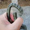 5Pcs Snap Plastic D-Ring Key Chain Clip Hooks Camping Outdoor Carabiner  DUQ