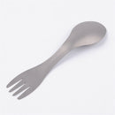 Outdoor Camping 2 in 1 Mini Clean Portable Titanium Fork Spoon Spork Kitchenware