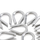 20 Pcs Stainless Steel Wire Cable Rope Thimbles for 2mm Cable Marine Boat