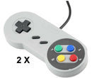 2X Super Nintendo SNES USB Controller Game Pad for PC Raspberry Pi 3 Retropie ME