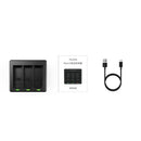 3 Slots Battery Charger Charging Cradle Station For GoPro Hero 9 Camera
