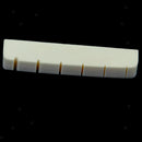 43mm Pre-Slotted Cattle Bone Bass Nut Replacement Flat Bottom Compatible with