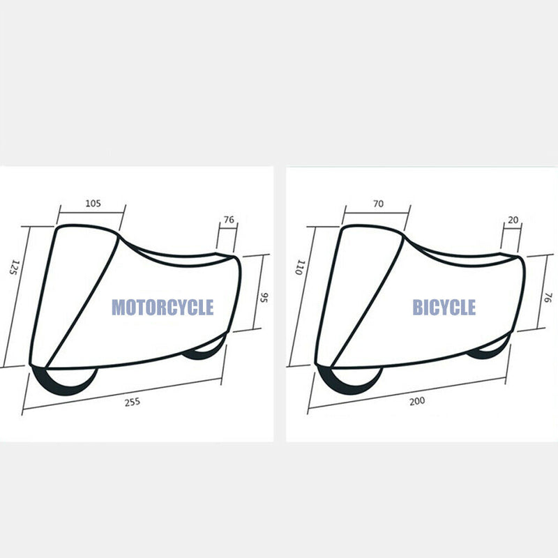 Reflective Waterproof Bicycle Cover Anti UV Bike Sunscreen Dust Cover Black