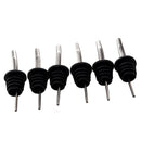 Chrome Bottle Pourers Set of 6 Q9Y4