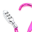 Anti Theft Bicycle Motorcycle Helmet Lock Coded Lock Carabiner Password Lock  3C