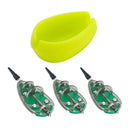3pcs Inline Method Carp Fishing Feeders Mould Bait Basket Set 30g+40g+50g