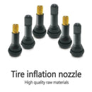 TR413 Snap-in Tire Valve Stems Short Black Rubber Valve Practical I1F1