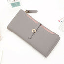 Lovely Leather Long Women Wallet Fashion Girls Change Clasp Purse Money Coi