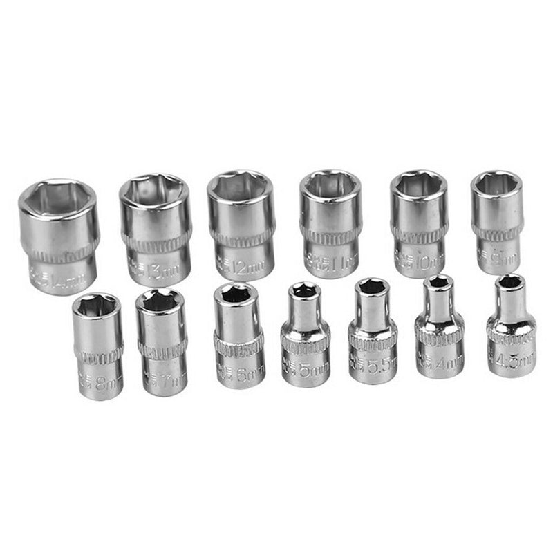 46-Piece 1/4-Inch 6.3mm Car Auto Automobile Repair Tool Ratchet Wrench Drive