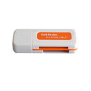 1X Protable 4in1 Memory Multi Card Reader USB2.0 for /T-Flash/M2 Card OZ