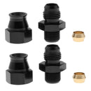 2 Pcs 6AN AN-6 Male to 5/16" 8mm Fuel Hose Line Tube Straight Fitting Adapters