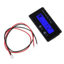 2in1 8-70V Blue LCD Acid Lead Lithium Battery Capacity Indicator Voltmeter Gauge