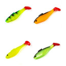 4Pcs/Lot Fishing Lure Soft Bait 8Cm 6G Soft Worm Bait Swimbait Bass Shad Wo N5Y7