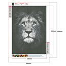 Animal Full Drill Diamond Painting 5D Mosaic Bead Art Picture (E35 Lion)