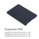 M.2 NGFF to SATAIII SSD Adapter Converter Enclosure for 2242 2260 2280mm SSD