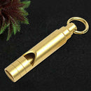 Outdoor Survival Whistle Keychain Portable Brass Training Whistle (Flat)