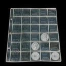 US 1x 30 Pockets Coin Sheet Holders Storage Collection Money Album Case Folder