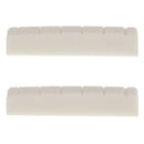2x Buffalo Bone Nut For LP Les Paul Electric Guitar Slotted Neck Instruments