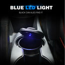 1Pcs Portable Detachable Car Smoking Car Ashtray Blue LED Light Smokeless A O9Q7
