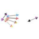 Stainless Acrylic Ball Barbell Bar Eyebrow Nose Tounge Ring Body Piercing FT