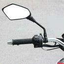 10mm Black Motorcycle Bike Wing Rear View Side Mirrors Motorbike Rearview N2Y7