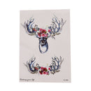 1PC Cute Deer Head Temporary Tattoos Body Arm Leg Waterproof Tattoo Stickers 3c