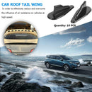 Universal ABS Car  Air Vortex Generators Diffuser Fins for Trunk Spoiler Wing