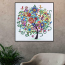 5D DIY Special Shaped Diamond Painting Color Tree Cross Stitch Embroidery