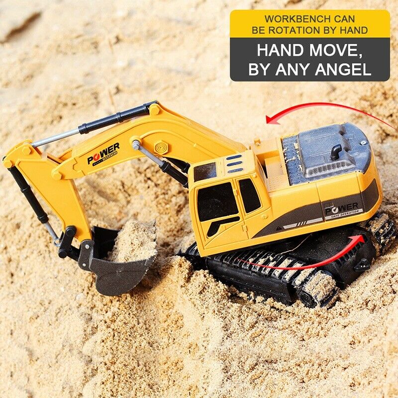 2.4Ghz 6Ch 1:24 Rc Excavator Mini Rc Truck Rechargeable Simulated Excavator E4S2