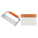 2x Wavy Straight Cutter Soap Mold Loaf Cutter Cake Candles Potato Cutting Tools