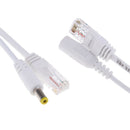 Passive Power Over Ethernet Adapter POE Cable Splitter Injector White