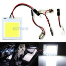 White T10 7W COB 48-LED BA9S Interior Light Panel Festoon Dome Car Bulb Lamp