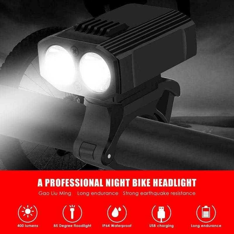 Waterproof Bicycle Lights USB Charging Cycling Flashlight  Bike Front Lamp